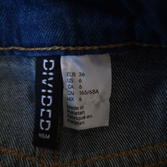 H&M Divided Raw Hem Denim Mini Skirt - Picture 6 of 7